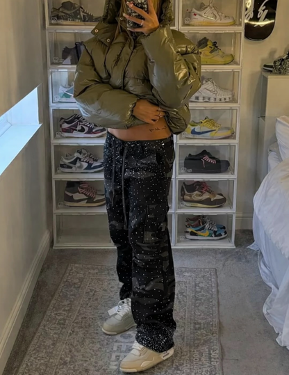 Rhinestone Camo Cargo